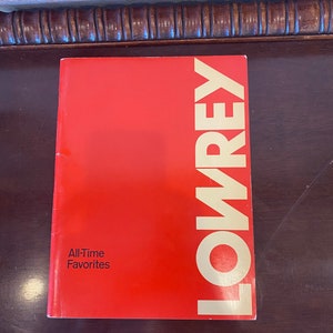 Vintage All-Time Favorites Music Sheet Book, Vintage Lowrey Music Sheet Collection, Vintage Favorite Songs Piano Vocal Guitar Book