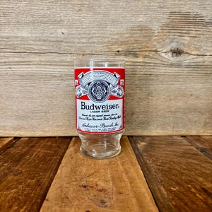 Vintage Budweiser Beer Glass, Anheuser Busch Brewing Company Glass, Vintage Barware, Vintage Beer Glass, Vintage Lager Beer Glass