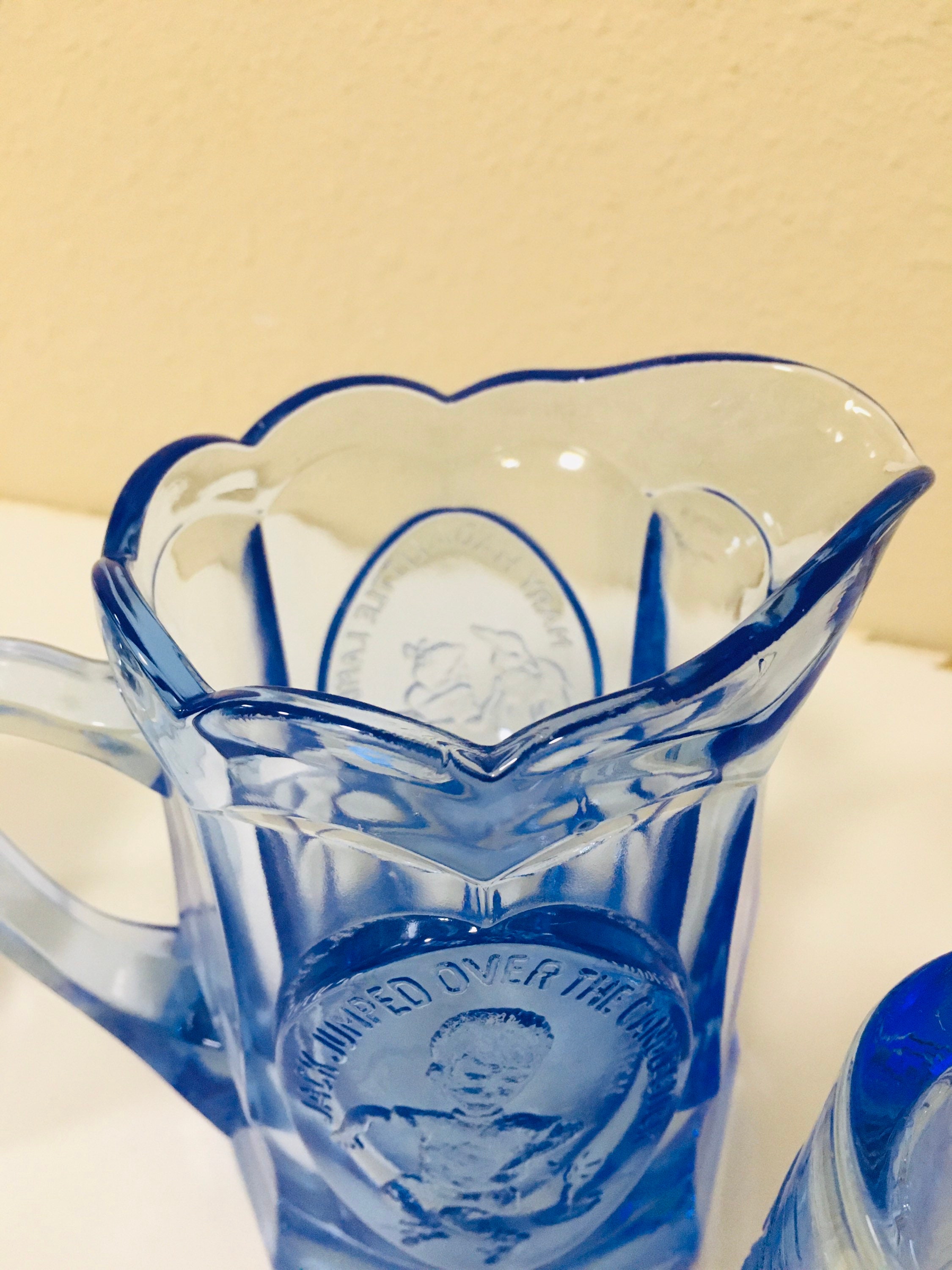 Vintage Tiara Jack and Jill Pitcher & Glass Set Vintage Etsy Hong Kong