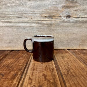 Vintage Brown Drip Coffee Mug, Vintage Brown Glaze Drip Pottery Coffee Mug, Vintage Brown Pottery Farmhouse Pottery Mug