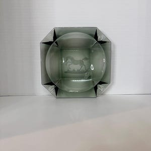 Vintage Western Ashtray, Vintage Horse Ash Tray, Vintage Marijuana Ashtray, Vintage Ashtray