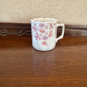 Vintage Floral Shaving Cup, Vintage Porcelain Shaving Cup, Vintage Shaving Mug, Vintage Ladies Shaving Cup