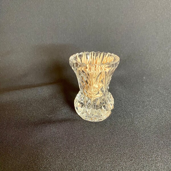 Glass Toothpick Holder Etsy