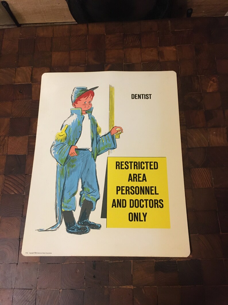 Vintage Dental Office Sign, Vintage Dental Memorabilia, Dental ...