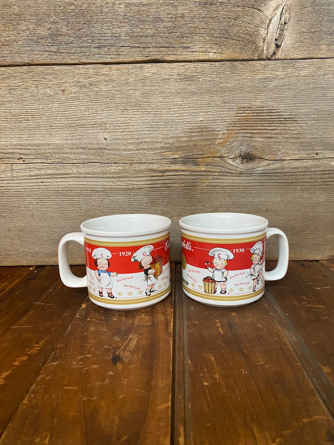 Vintage Campbells Soup Bowls, Vintage Soup Bowl Set, Vintage Farmhouse ...