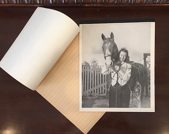 Vintage Dale Evans Note Pad, Vintage Dale Evans Memorabilia, Vintage Dale Evans & Buttermilk Note Pad, 1950&#39;s Dale Evans Note Book, Western