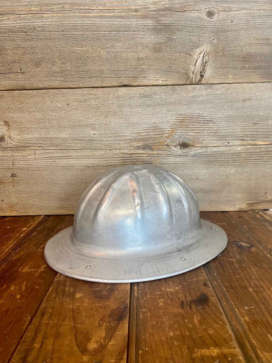 Vintage Aluminum Hard Hat Vintage Metal Hard Hat Vintage Etsy