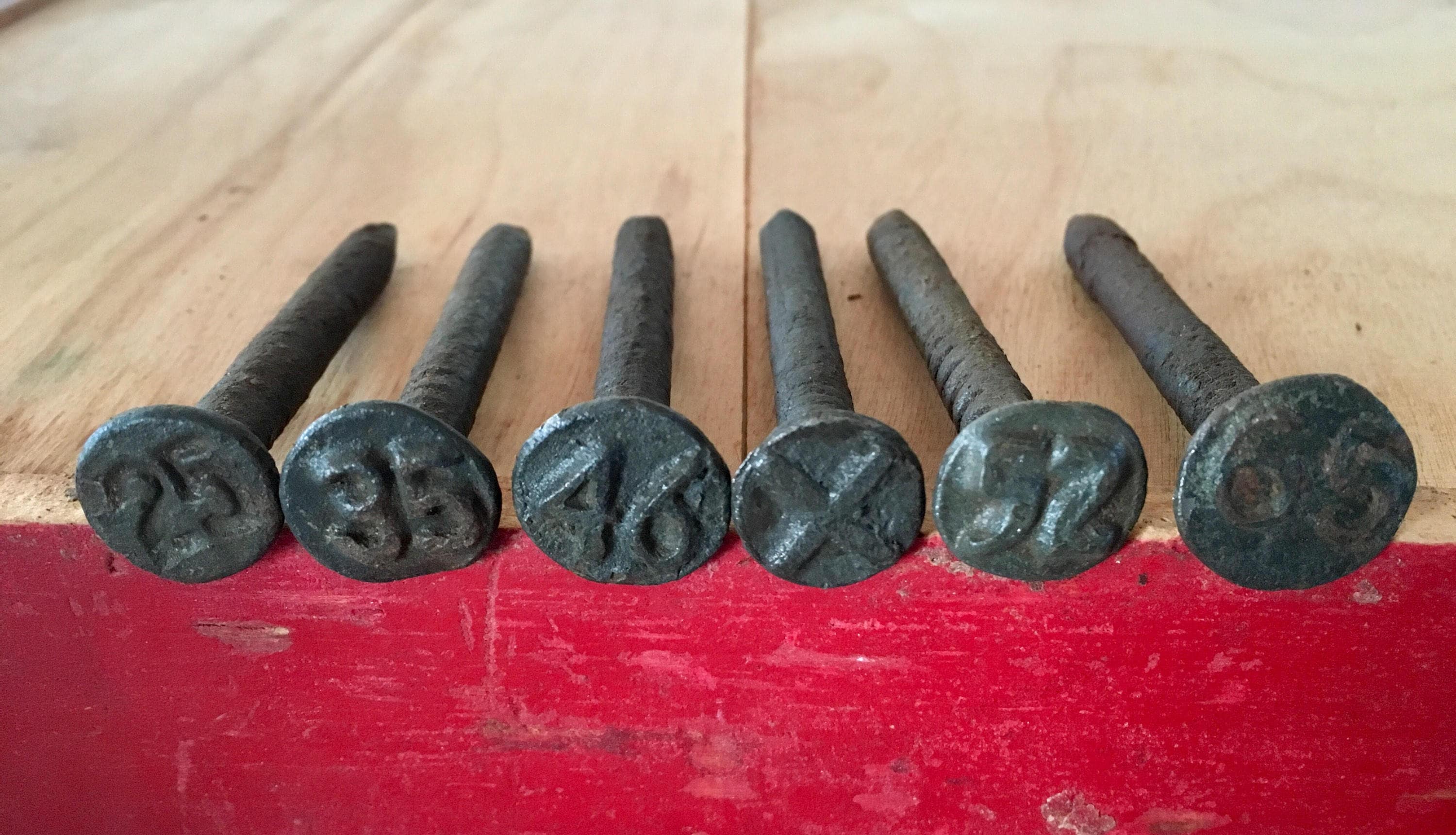 Free Shipping Railroad Tie Nails Dated Railroad Nails Train Etsy