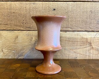 Vintage Frankoma F35 Urn Planter, Vintage Brown Satin Frankoma Urn, Vintage Frankoma Pottery, Vintage Brown Satin F35 Frankoma