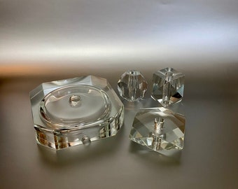 Vintage Crystal Lamp Replacement Parts, Crystal Lamp Parts, Crystal Craft Supplies, Crystal Chandelier Parts, Crystal Replacement Parts