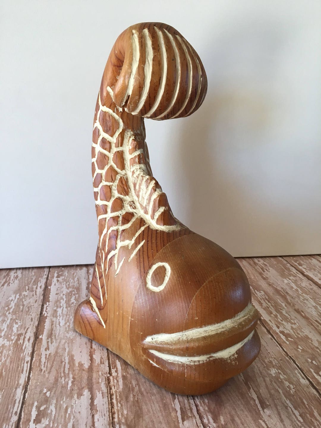 Hand Carved Fish, Guild Master Made in USA Hand Carved Fish, Fish Decor ...
