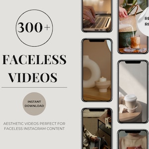 300+ Faceless Aesthetic Stock Videos Bundle for Instagram Reels PLR / MRR Resell Rights