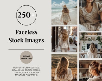 250+ Faceless Stock Photos Bundle | Master Resell Rights | Work From Home | MRR & PLR | Stock Images Women | Feminine Photos | Done For You