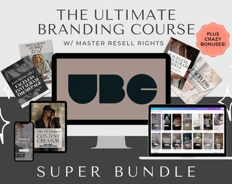 UBC Ultimate Branding Course w/ Master Resell Rights | Faceless Digital Marketing | Digital Products Best Seller | + Faceless Reels Bundle