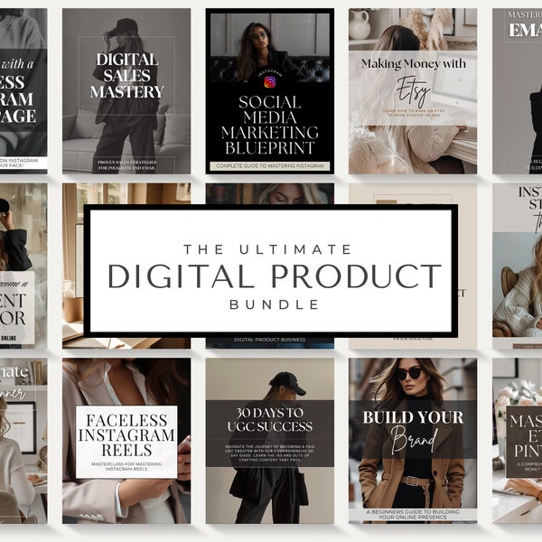 20 DIGITAL dfy mrr plr EBOOKS BUNDLE | Master Resell Rights for Passive Income Digital Marketing Digital Product Best Seller Instagram Reels