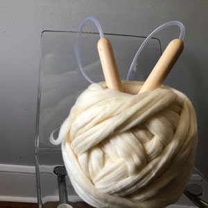 DIY KIT for chunky knit blanket ,Kit for super chunky blanket, Knitting Kit, Make your own chunky blanket, chunky blanket, KIT, chunky knits image 6