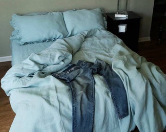 Linen Bedding set , Linen sheets, bedding, linen sheet set, stone washed linen sheets, Linen duvet cover set + 2 pillowcases