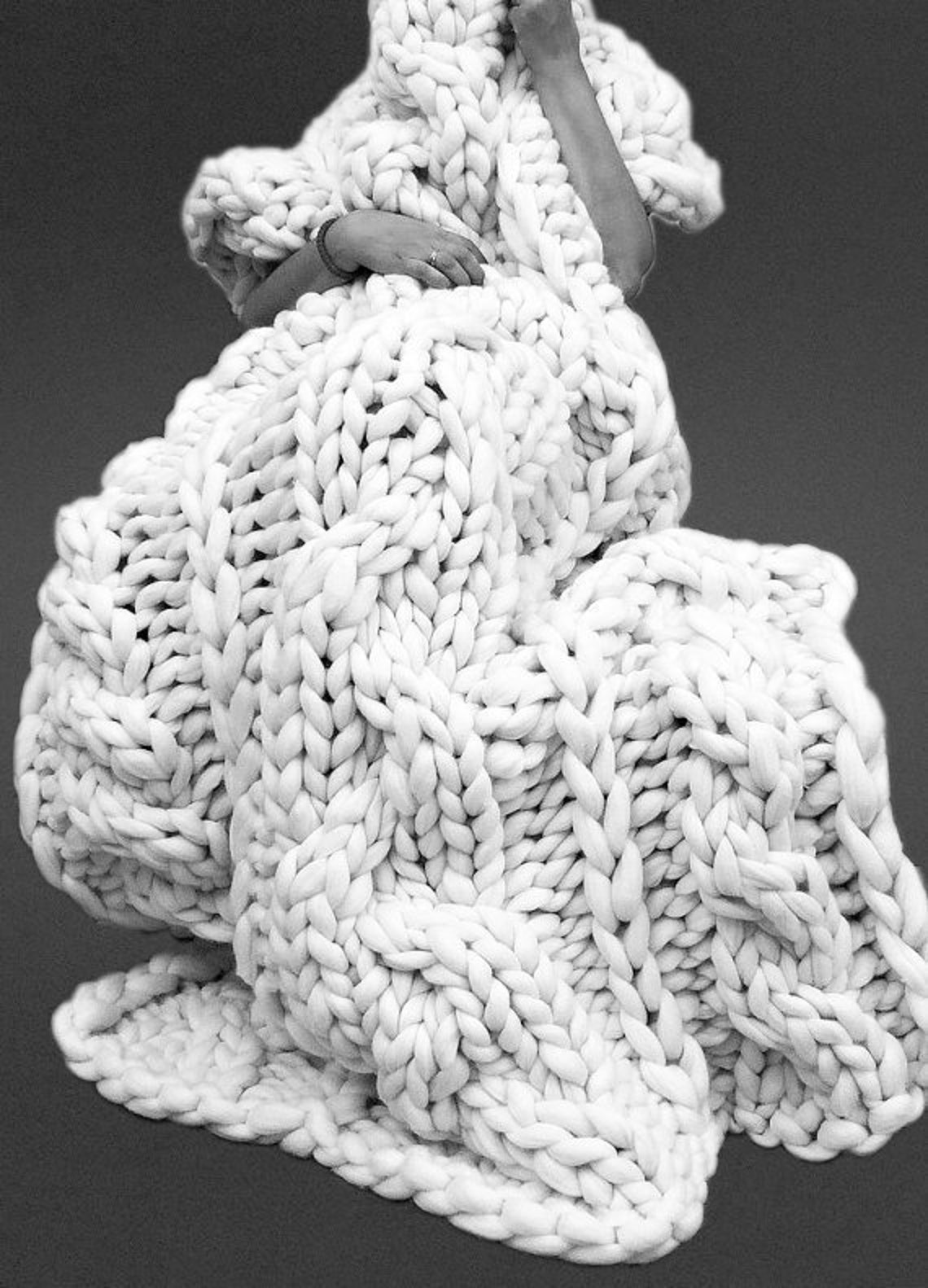 Chunky Blanket Chunky Knit Blanket Chunky Knit Throw Etsy