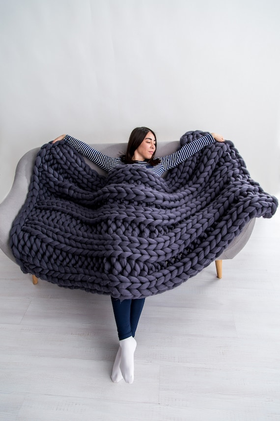 Etsy big online yarn blanket