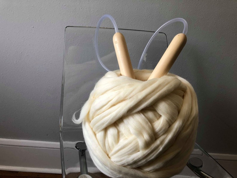 DIY KIT for Chunky Knit Blanket kit for Super Chunky Blanket Etsy