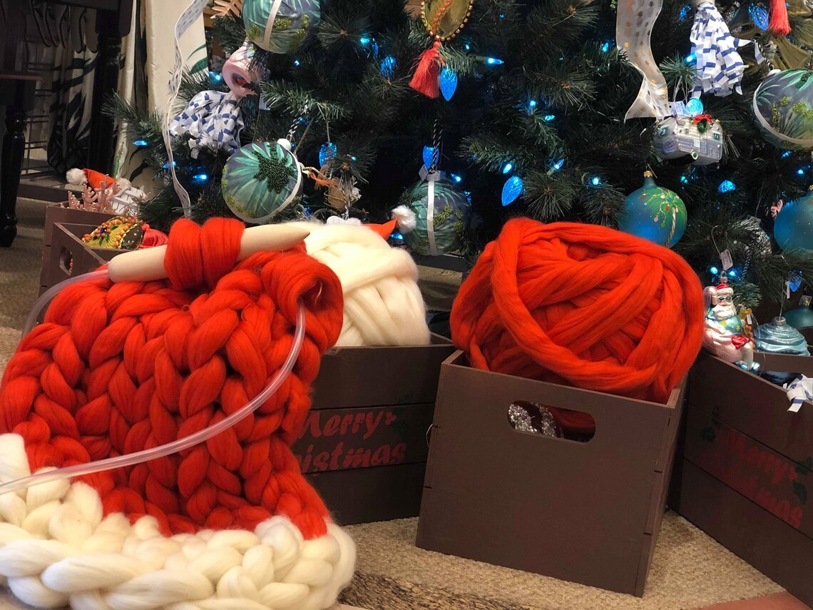 DIY KIT for chunky knit blanket Kit for super chunky blanket Etsy