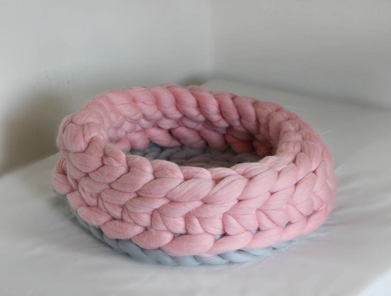 Cat Bed Chunky Cat Bed Personalized Cat Bed Personalized Etsy