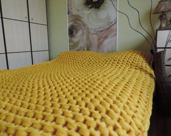 Promo Price!! Chunky knit blanket, Knitted Blanket, Wool blanket, chunky blanket, Merino wool blanket, knitting