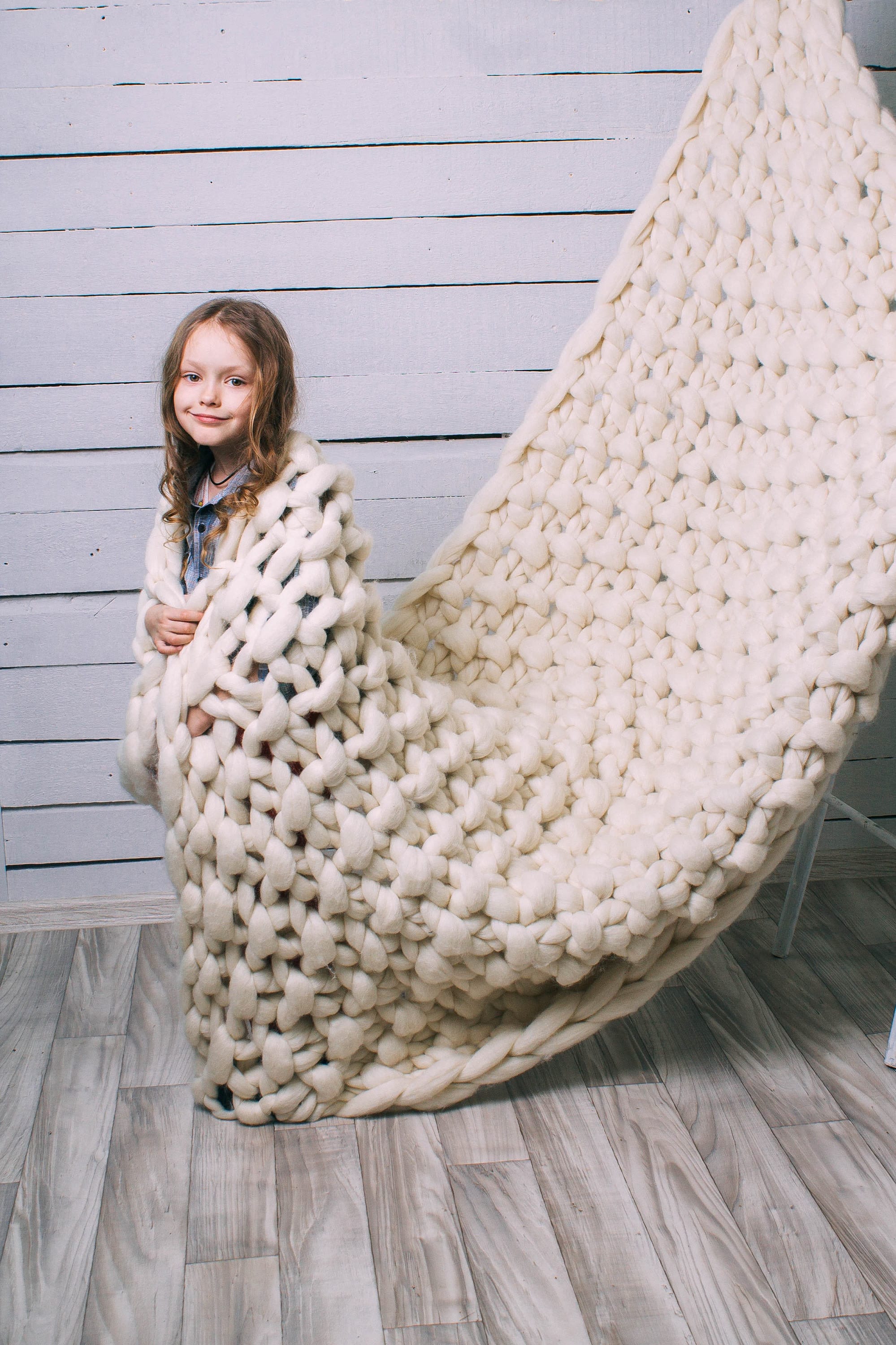 Chunky Knit Blanket, Christmas Knitted Knitted Throw, Throw Blanket Wool Merino Knits, Chunky Knits
