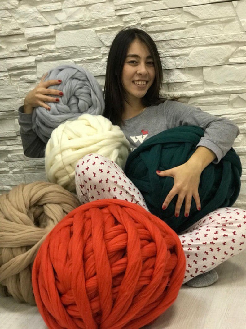 Merino Wool, Chunky yarn, Roving, Arm Knitting, Wool yarn, Super chunky yarn, Bulky yarn, Yarn, Arm Knit, Roving wool image 3