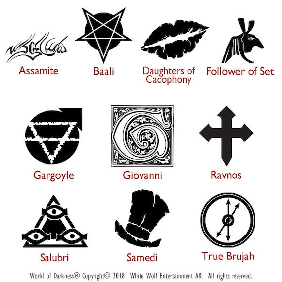 Vampire The Masquerade Clan Symbols | iPad Case & Skin
