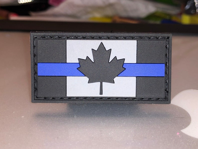 Thin Line Canadian Flag Morale Patch Available in Thin Blue Line, Thin