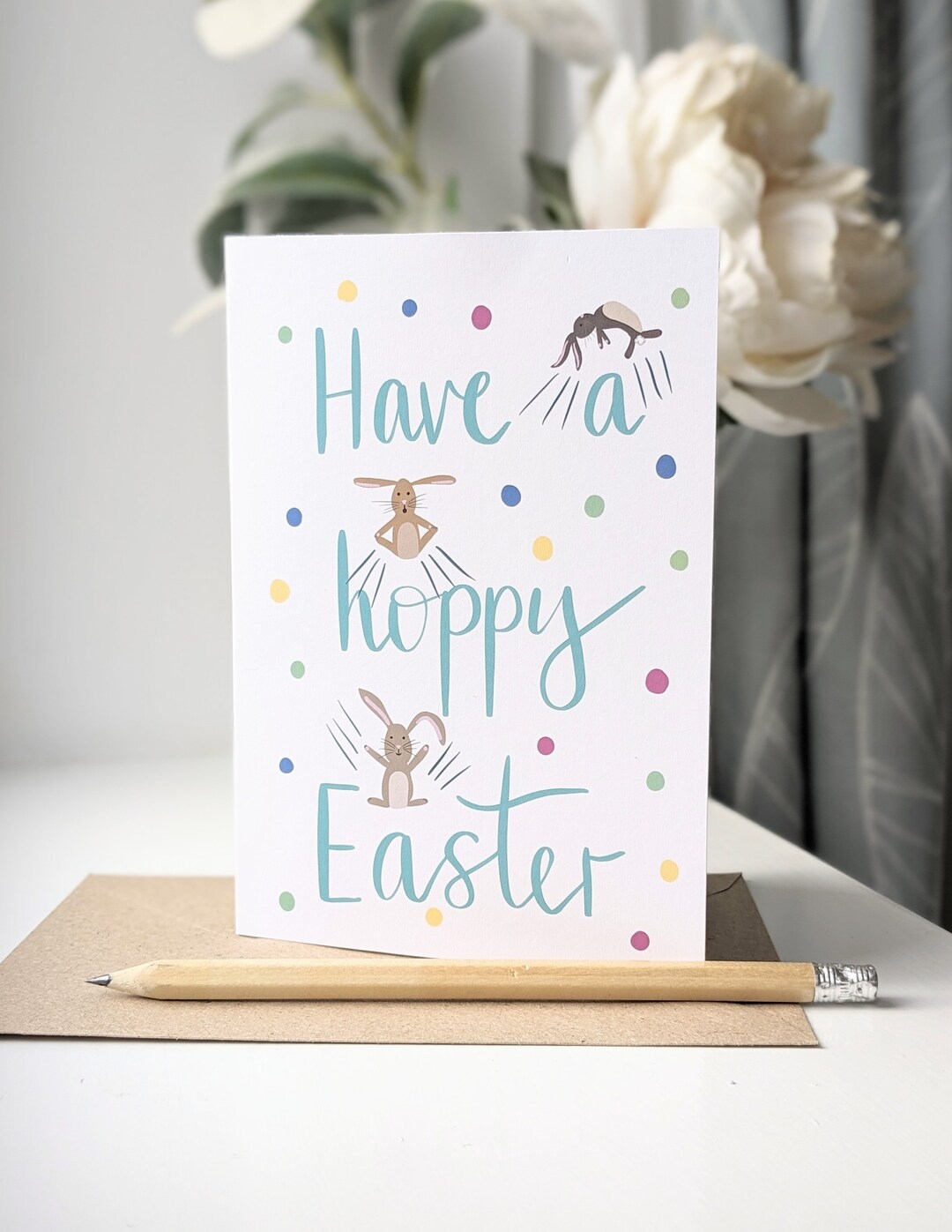 Hoppy Easter! Greeting Card Puzzle – 12-teiliges Puzzle Als Osterkarte, Fördert Feinmotorik & Familienzeit