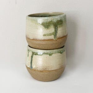 Handmade Cortado Cup 5 oz Double Espresso Cup, Wheel Thrown Pottery Doppio Mug, Ceramic Coffee Cup Single or Set