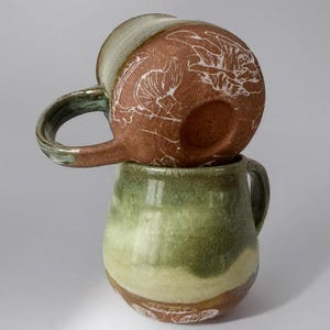 Mushroom Mug | Handmade Ceramic Coffee Mug | Cottagecore Mug | Mushroom Gift | Rustic Stoneware Mug | Fungi Mug | Pottery Mug image 1