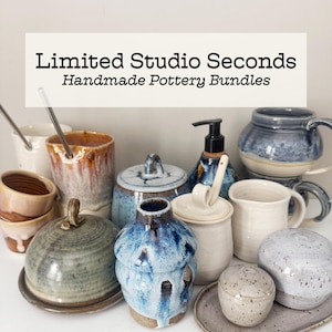Handmade Pottery Bundle — Artist Seconds, Imperfect Ceramic Sets, 2 to 5 Piece Collections
