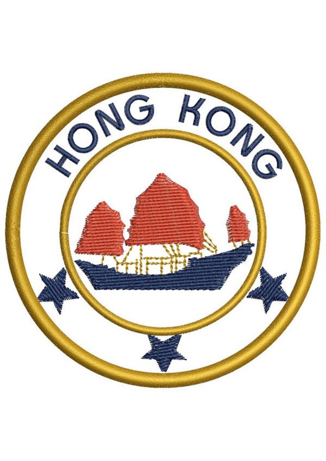 Badge Embroidery Design Hong Kong Etsy