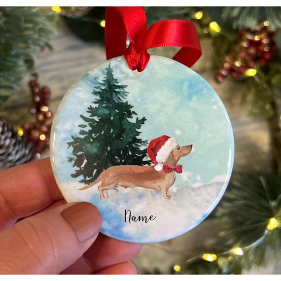 Personalised Dog Dog Christmas Baubles Personalised Dog Christmas