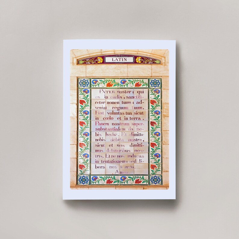 The Latin Lord's Prayer, Atrium of Church, Pater Noster on Mount of ...