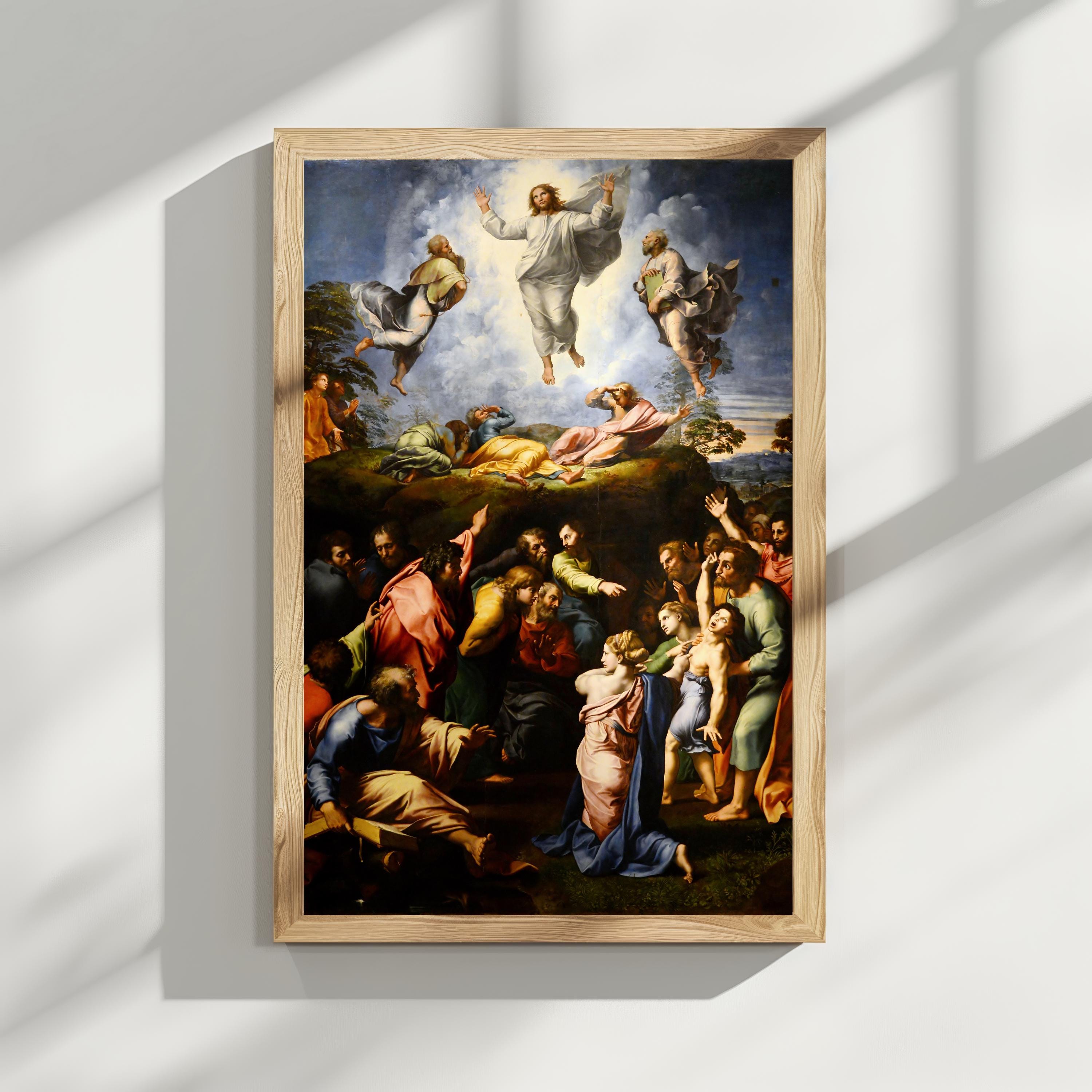 Raphael's Transfiguration Print, Renaissance Catholic Art, Museum