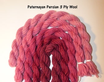 Paternayan Needlepoint 3-ply Wool Yarn-Color-220-Black-MINI-this Listing is for 2 Mini 8-yd skeins-or pre Cut Equivalent