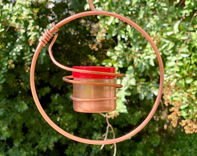 Copper Hummingbird Feeder VI Etsy