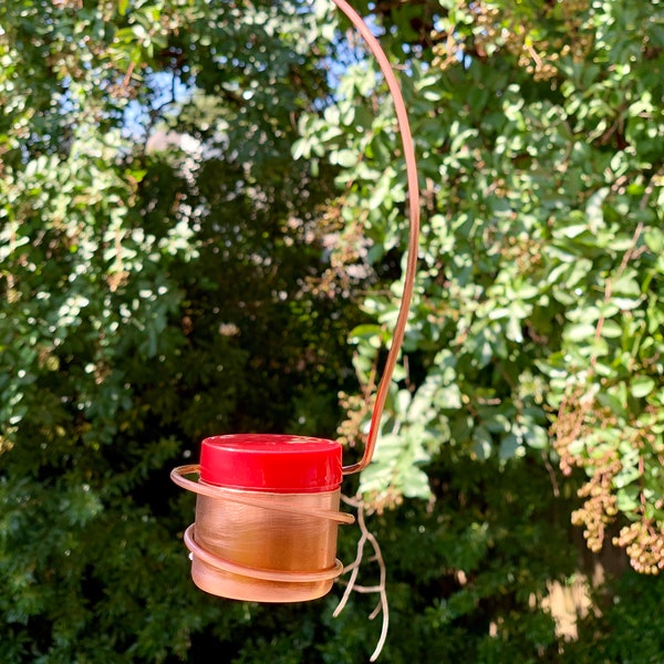 Copper Hummingbird Feeder I