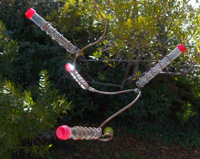 Copper Test Tube Hummingbird Feeder quad Etsy