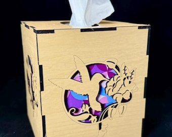 Hummingbird Tissue Box Cover