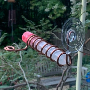 Test Tube Window Hummingbird Feeder