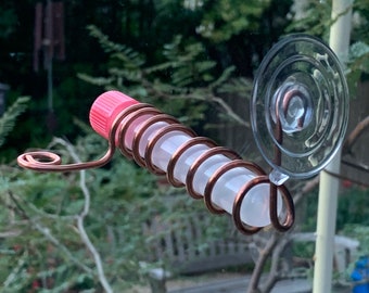 Test Tube Window Hummingbird Feeder