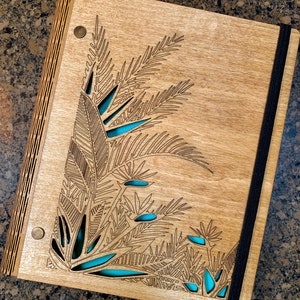 Laser Cut Notebook/Journal Plants