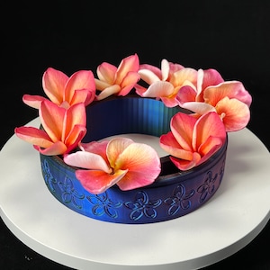 3D Printed Plumeria Pansy Ring Vase
