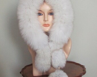Beautiful Norwegian Fox Fur Hat From Canada Vintage Real Blue Norwegian Shadow Fox Fur Hat by Kates  main image 3