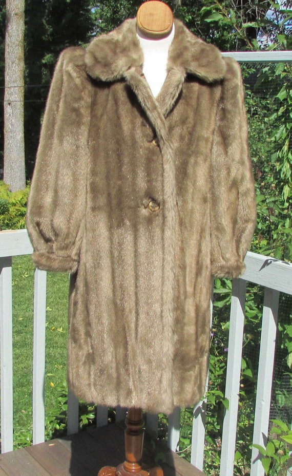 Faux fur ladies coat